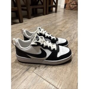 Big Kid's Nike Court Borough Low Recraft White Black DV5456 131 SIZE 5.5